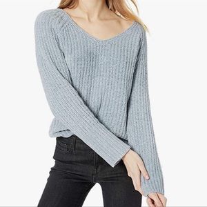 LUCKY CHENILLE SWEATER BLUE / GREEN SIZE SMALL